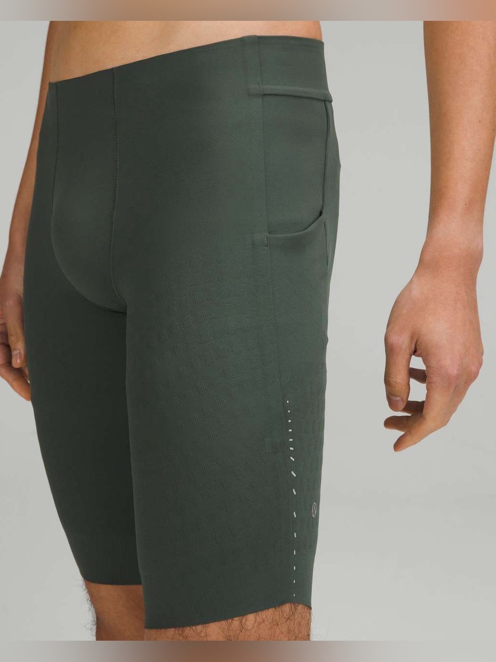 Lululemon SenseKnit Running Shorts 10” Men’s Smoked Spruce Green